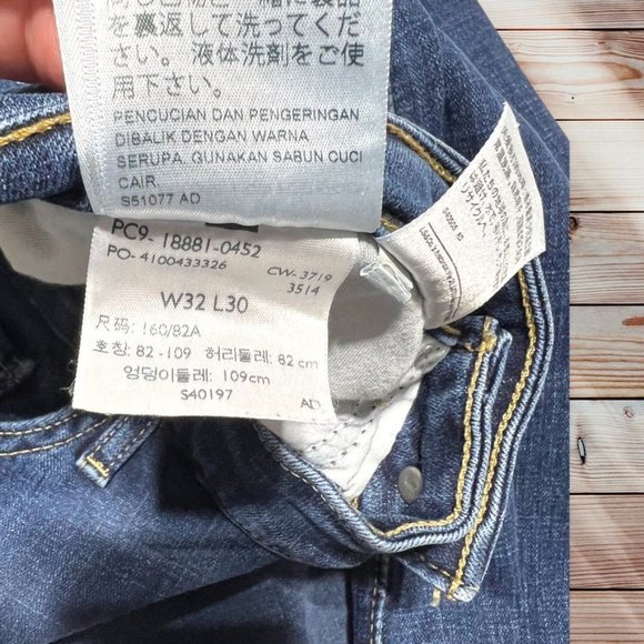 Levi's 711 Skinny Jeans Blue Waist 32 - Picture 7 of 10